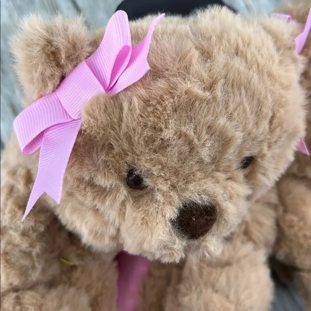 Toddler Baby Girls Plush Teddy Bear Slippers Shoes Size 7/8